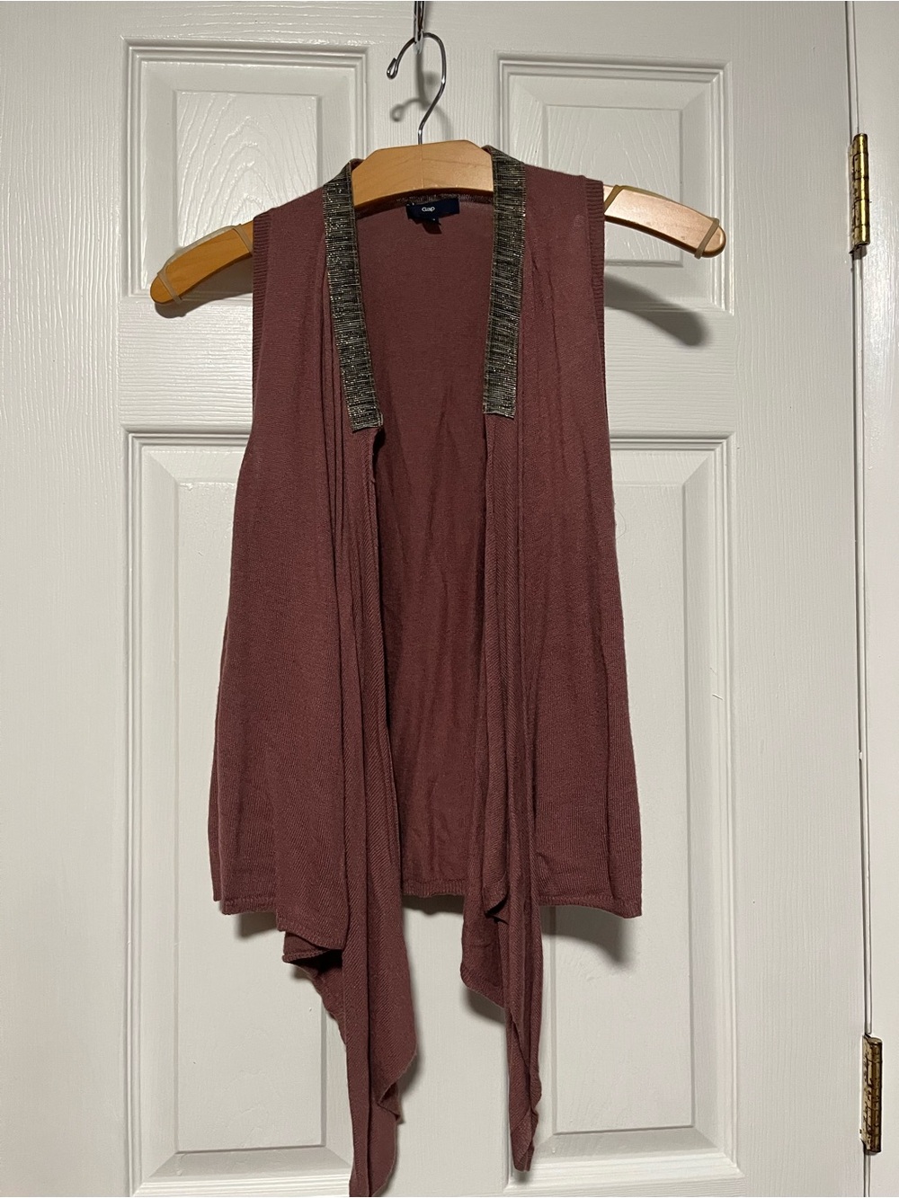 GAP Women's Open Front Sleeveless Cardigan